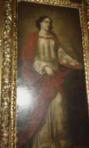 Santa Lucia  Iglesia de lis Santos Juanes de Bilbao. Año 1700