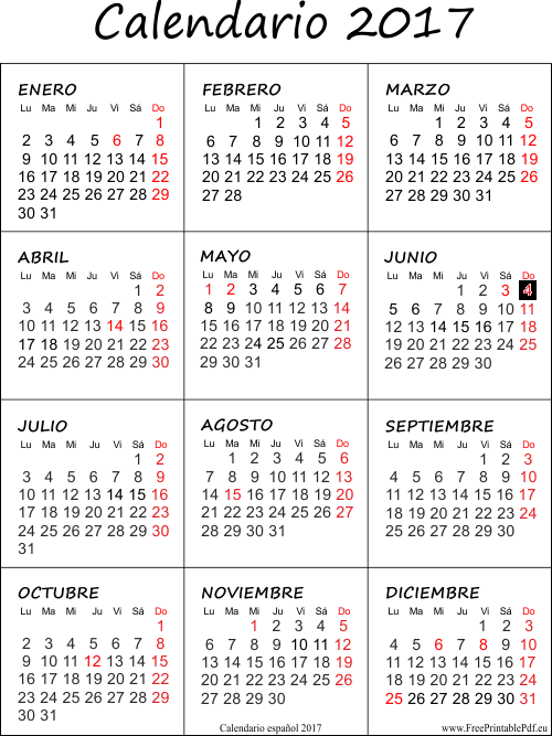 Calendario 2017